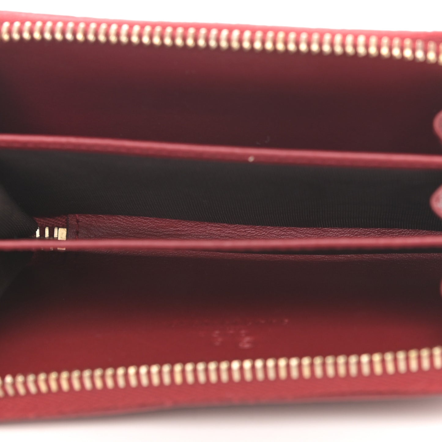 Microguccissima Zip Around Card Case Red