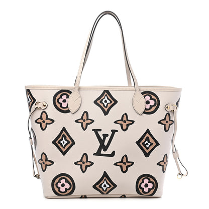 Louis Vuitton Monogram Giant Wild At Heart Neverfull MM Creme 1 of 8