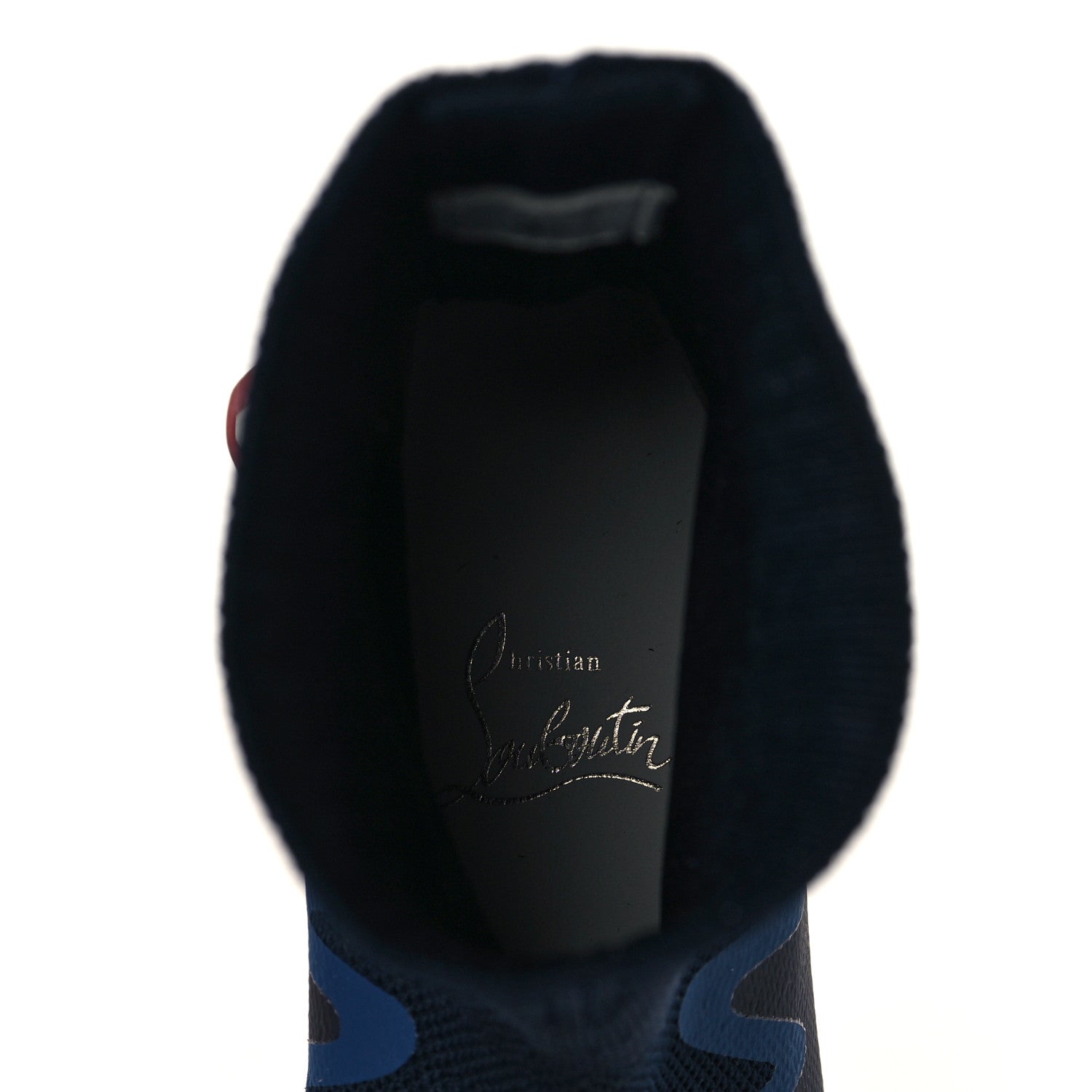 Christian Louboutin Knit Mesh Sharky Sock Sneakers 35 Blue 7 of 7