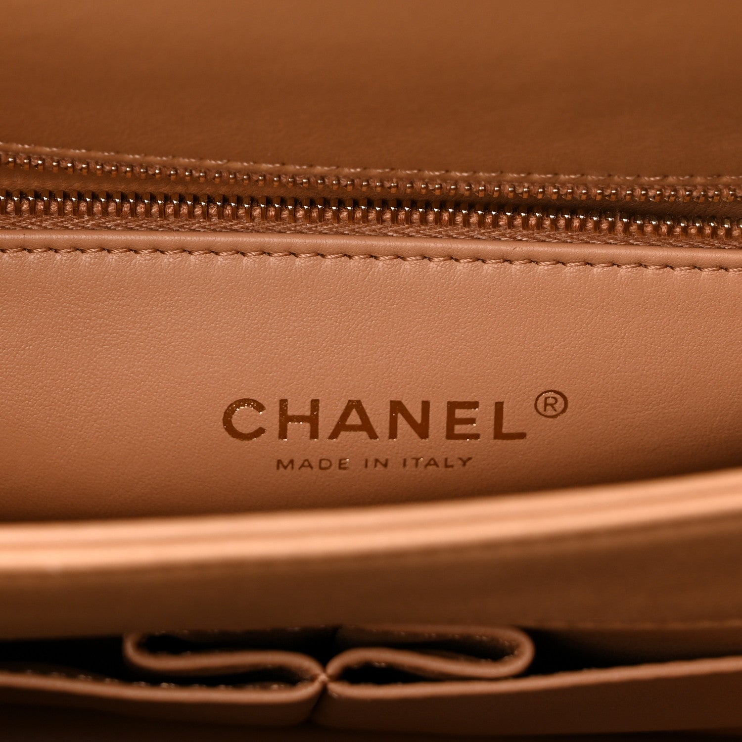 Chanel Lambskin Quilted Coco Lux Top Handle Flap Dark Beige 5 of 9