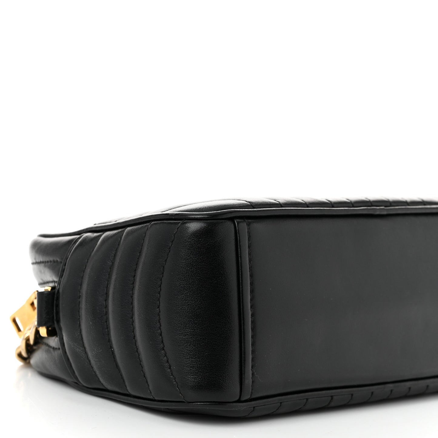Soft Calfskin Diagramme Crossbody Bag Black