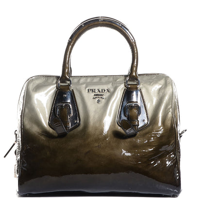 Prada Vernice Sfumata Bowler Brown 1 of 12