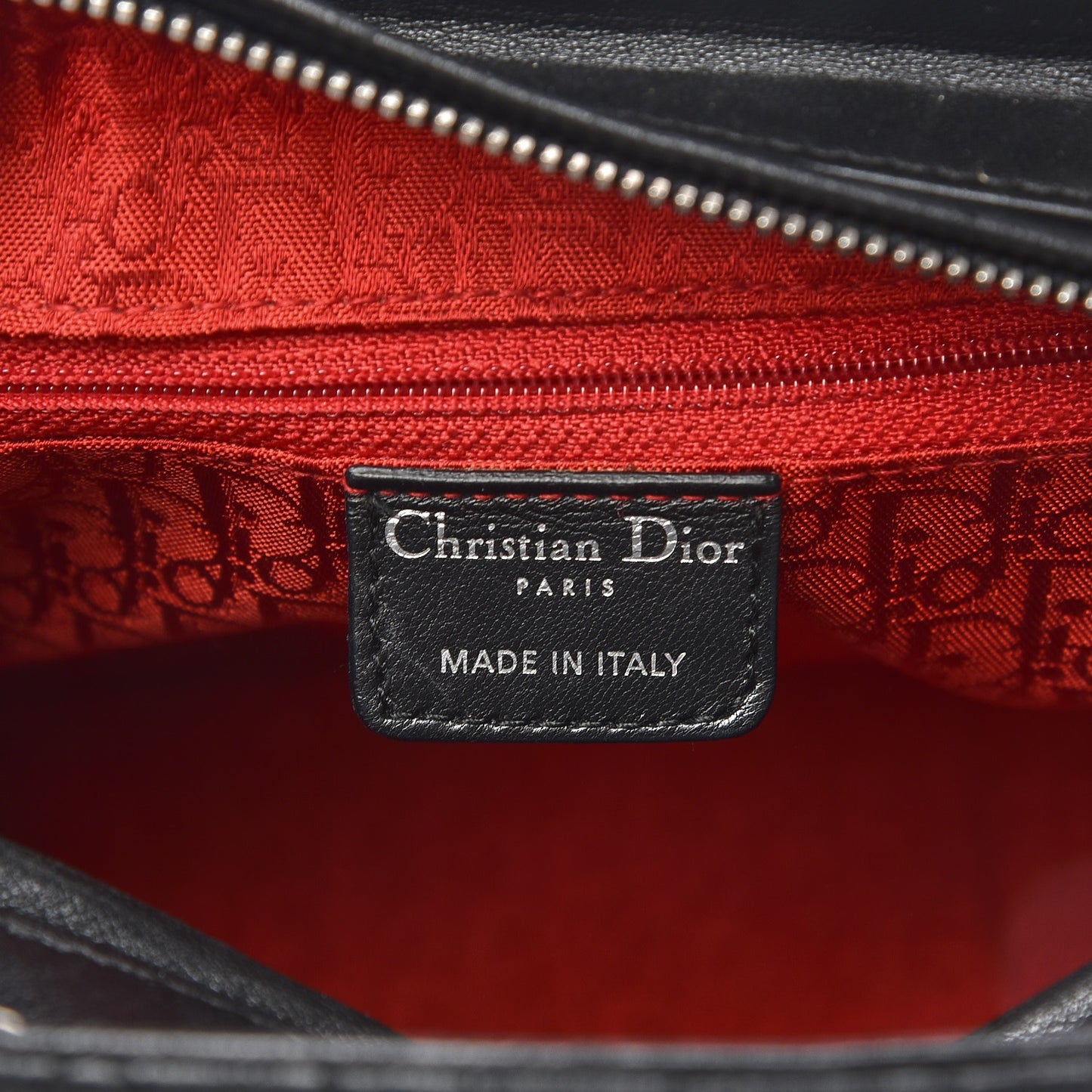 Lambskin Cannage Medium Lady Dior Black