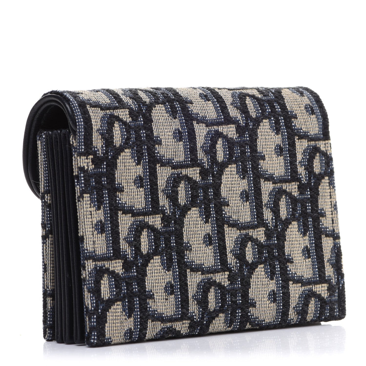 Christian Dior Oblique Saddle 5-Gusset Card Holder Blue 3 of 8
