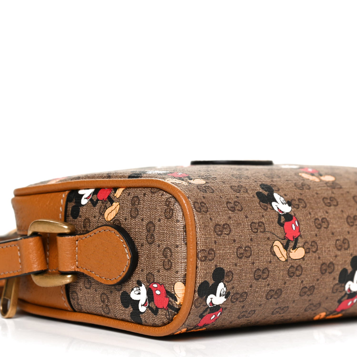 Gucci X DISNEY Mini Vintage GG Supreme Monogram Mickey Mouse Shoulder Bag Beige Vintage Sun Oil 9 of 11