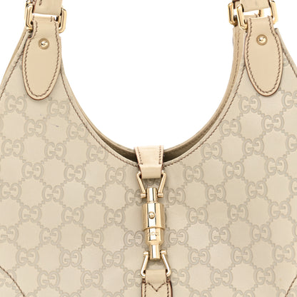 Gucci Guccissima Bardot Tote Off White 8 of 16