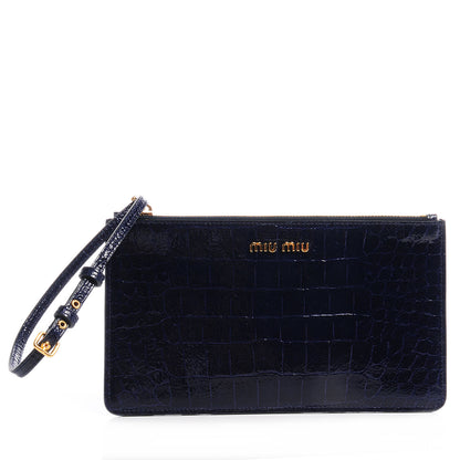Miu Miu Saint Cocco Lux Clutch Bleuette 1 of 8