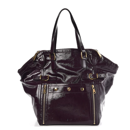 Saint Laurent Patent Medium Downtown Tote Purple 1 of 11