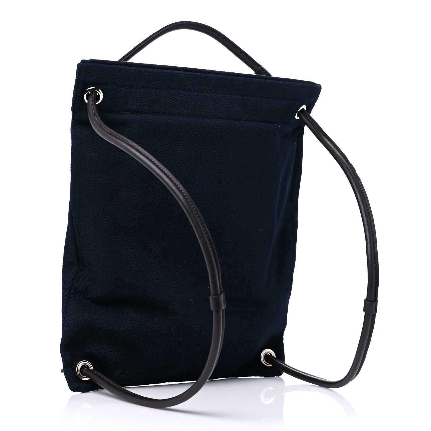 Hermes Toile Swift Maline Bag Navy Ebene 3 of 10