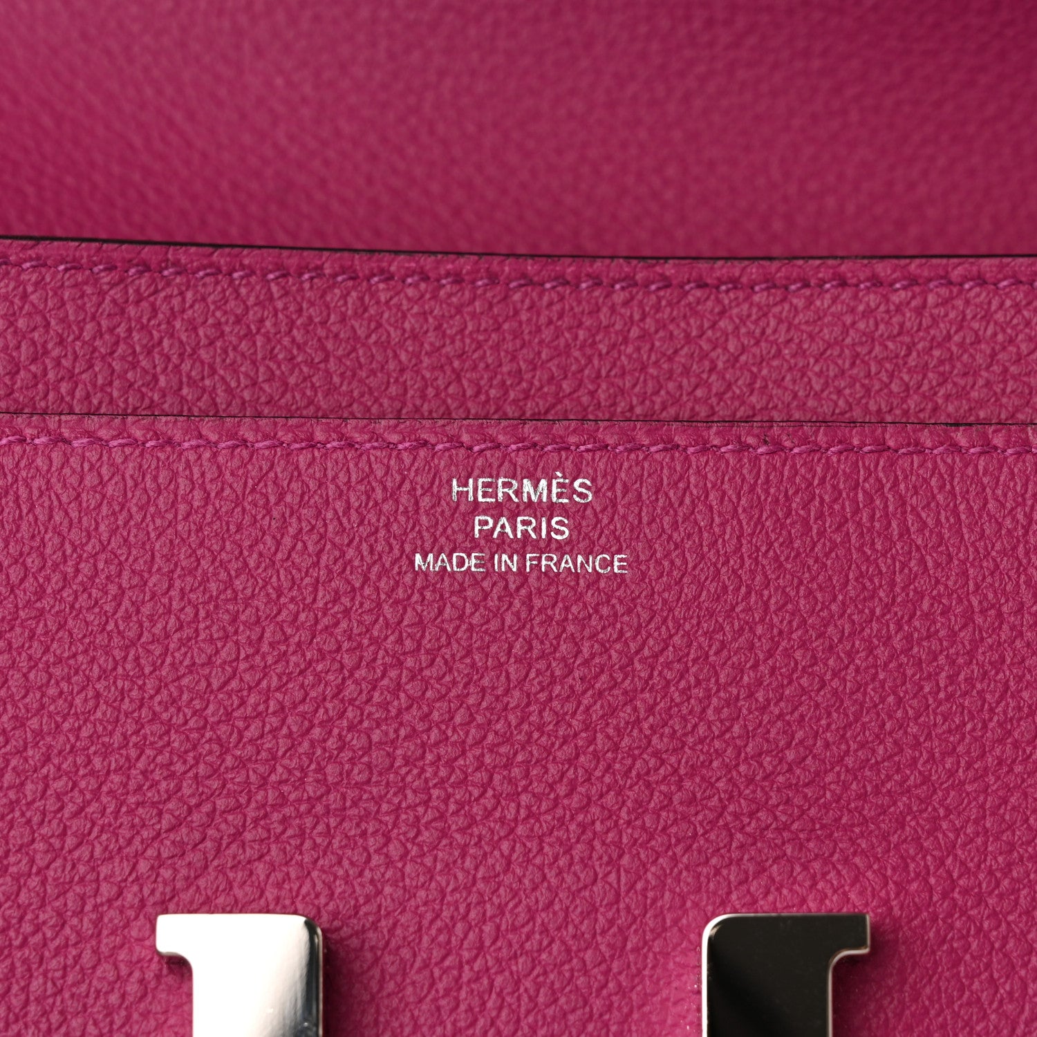 Hermes Evercolor Constance Long Wallet Rose Pourpre 6 of 8
