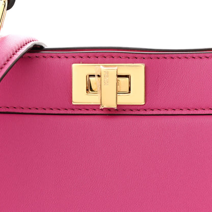 Fendi Shiny Nappa Petite Peekaboo I SEE U Satchel Ciclamino Pilar 10 of 13