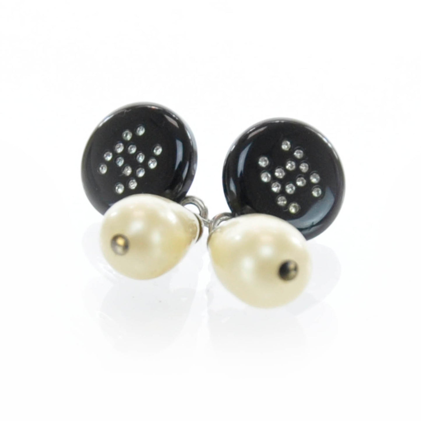 Pearl Tear Drop CC Earrings