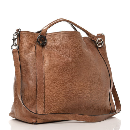 Gucci Pebbled Calfskin Medium Miss GG Top Handle Bag Light Cuir 4 of 11
