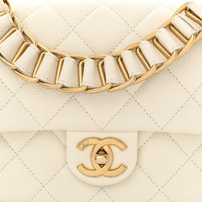Chanel Caviar Quilted Chain Soul Flap White 8 of 10