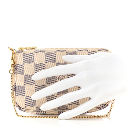 Louis Vuitton Damier Azur Mini Pochette Accessories 2 of 7