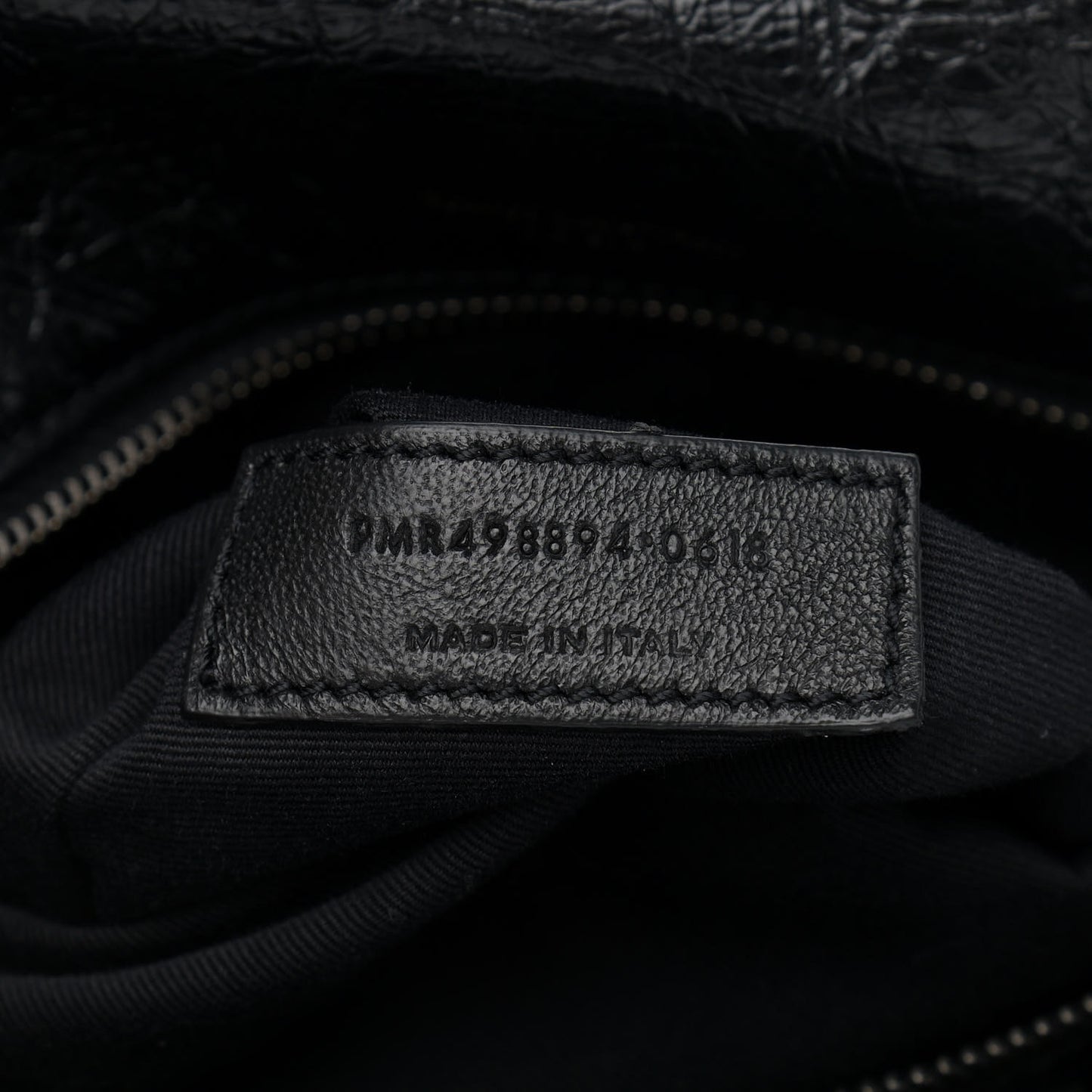 Crinkled Calfskin Matelasse Monogram Medium Niki Chain Satchel Black