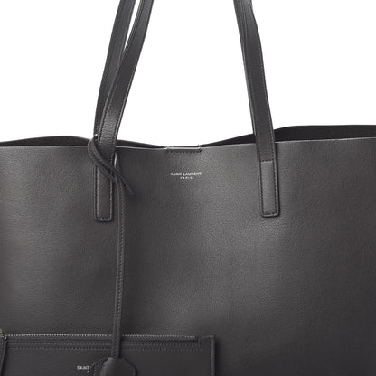 Saint Laurent Calfskin Large Fringe Shopping Tote Dark Grey 8 of 10