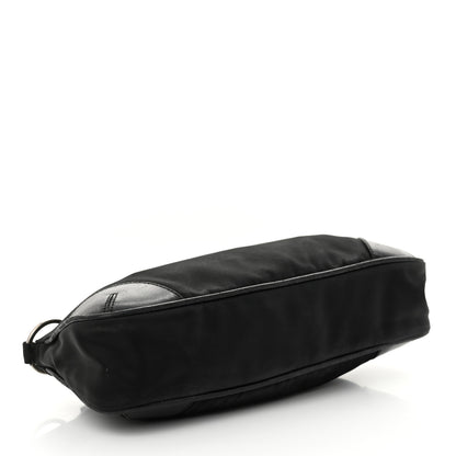 Prada Tessuto Light Nylon Soft Calf Shoulder Bag Black 3 of 14
