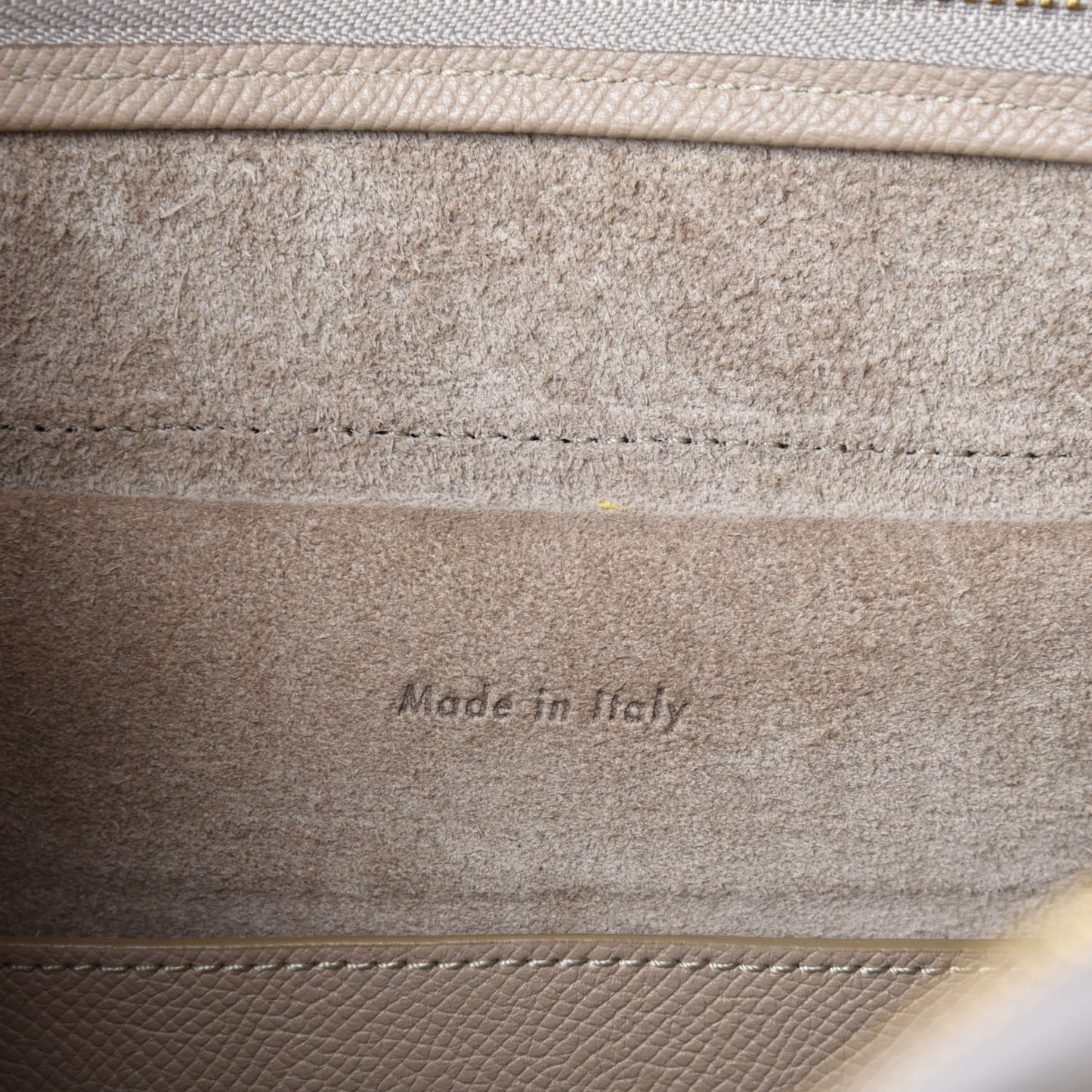Grained Calfskin Micro Belt Bag Light Taupe