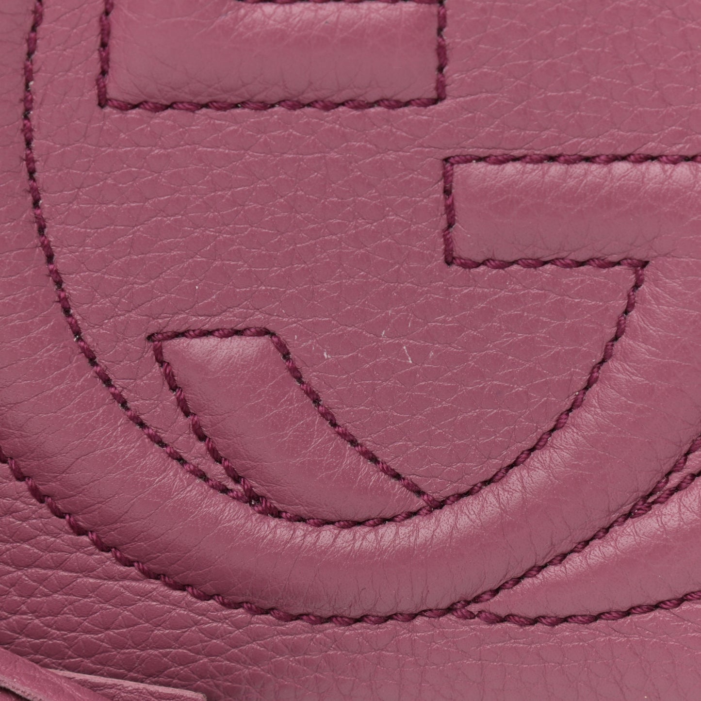 Pebbled Calfskin Small Soho Disco Bag Peonia Flower