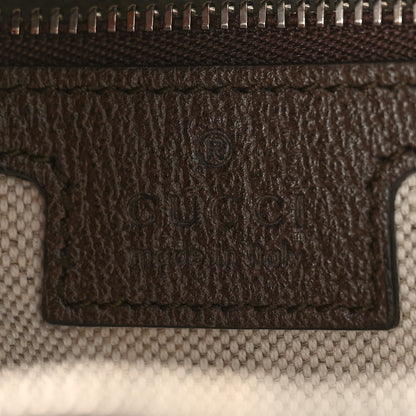 Gucci GG Supreme Monogram Textured Calfskin Web Large Attache Shoulder Bag Beige Ebony New Acero 6 of 9