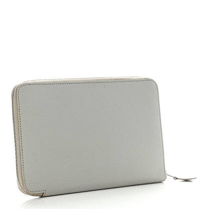 Hermes Chevre Mysore Azap GM Combined Wallet Gris Pale 3 of 9