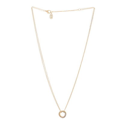 Cartier 18K Pink Yellow White Gold Trinity Double Chain Pendant Necklace 2 of 5