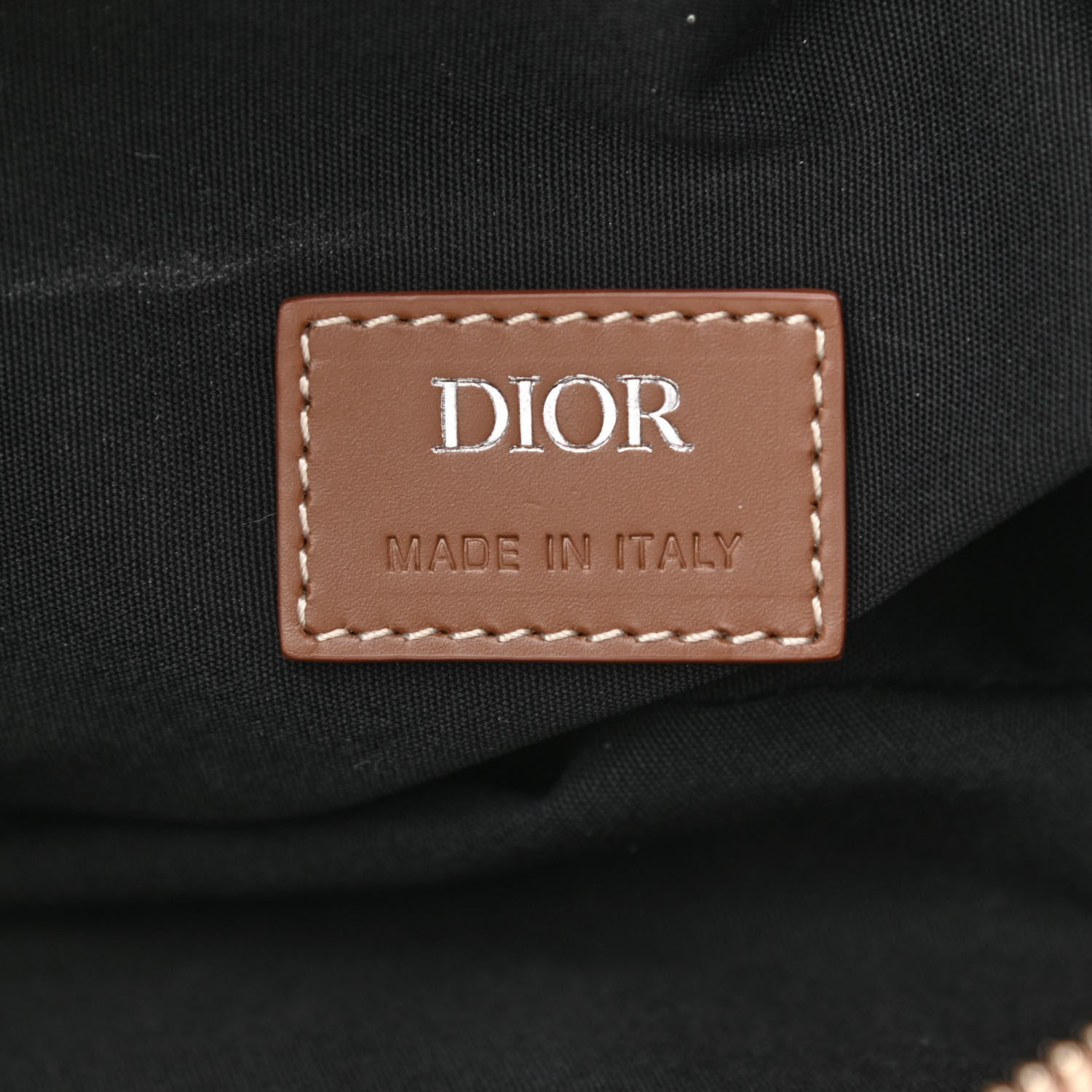 Christian Dior Coated Canvas CD Diamond Printed Mens Saddle Bag Coffee 6 of 10