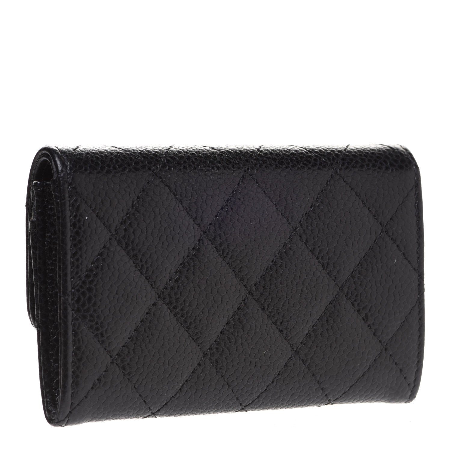 Chanel Caviar Quilted Flap Card Holder Black 3 of 9