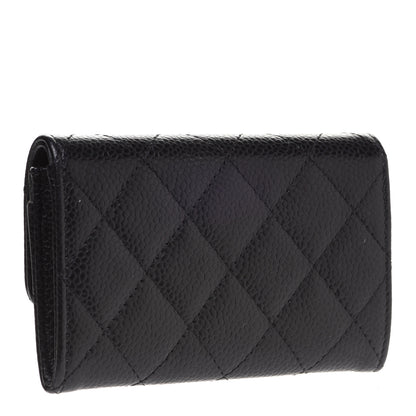 Chanel Caviar Quilted Flap Card Holder Black 3 of 9