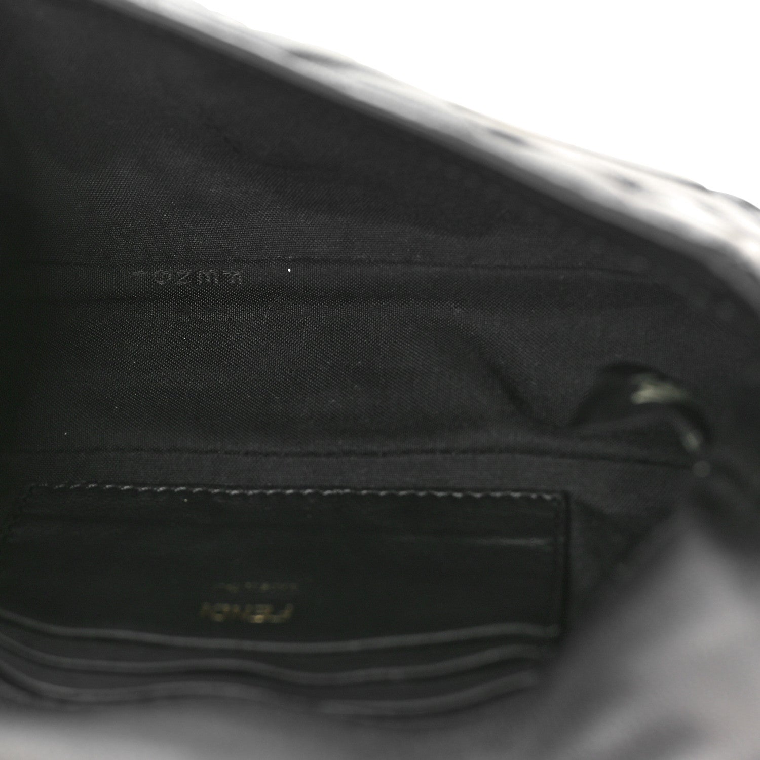 Fendi Nappa FF 1974 Embossed Mini Baguette Black 5 of 10