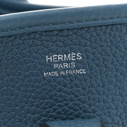 Hermes Taurillon Clemence Evelyne III PM Deep Blue 6 of 12
