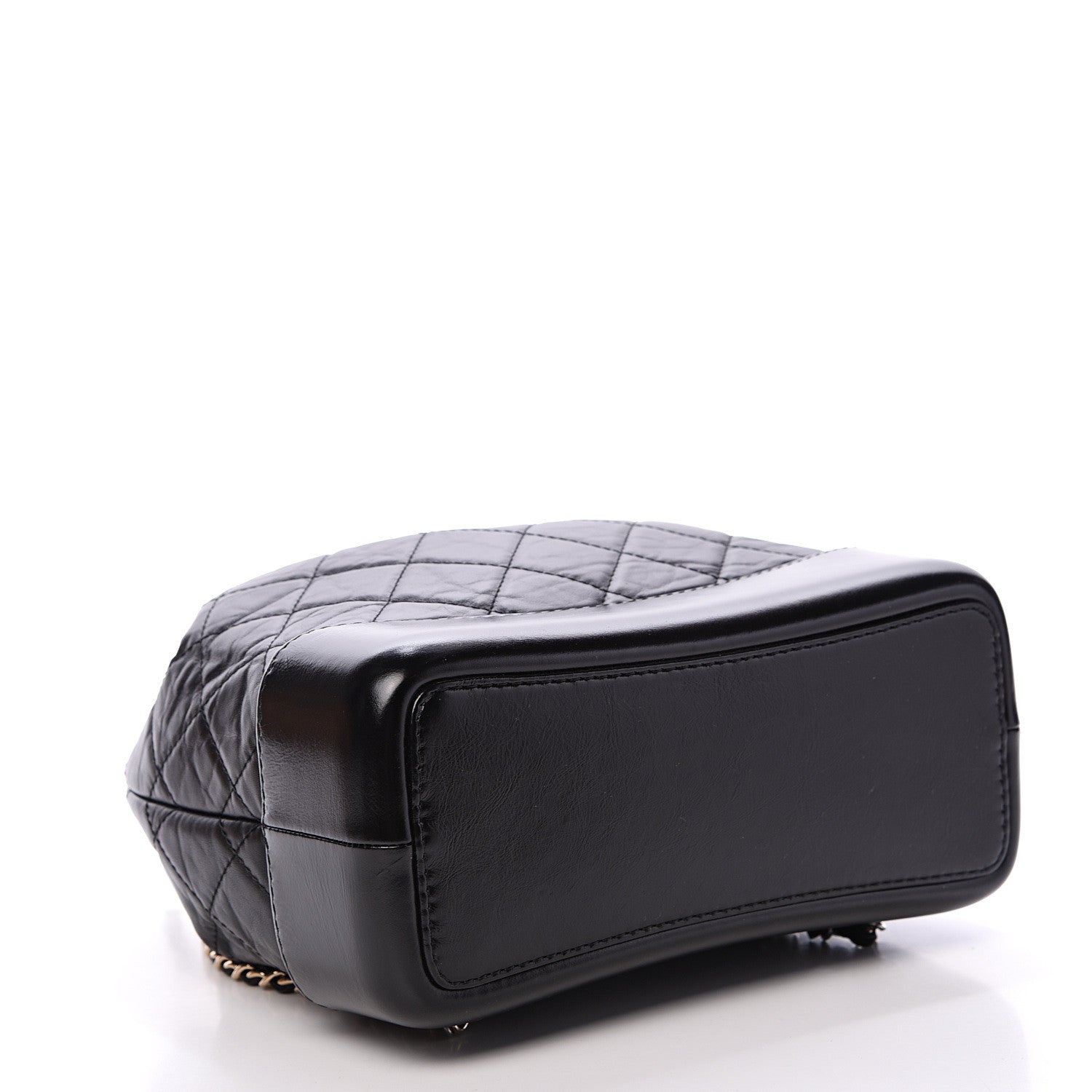 Chanel Aged Calfskin Quilted Small Gabrielle Backpack Black 3 of 9