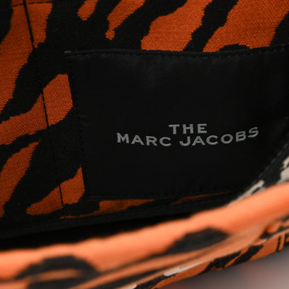 Marc Jacobs Cotton Canvas Zebra Tiger Print Medium The Traveler Tote Bag 6 of 12