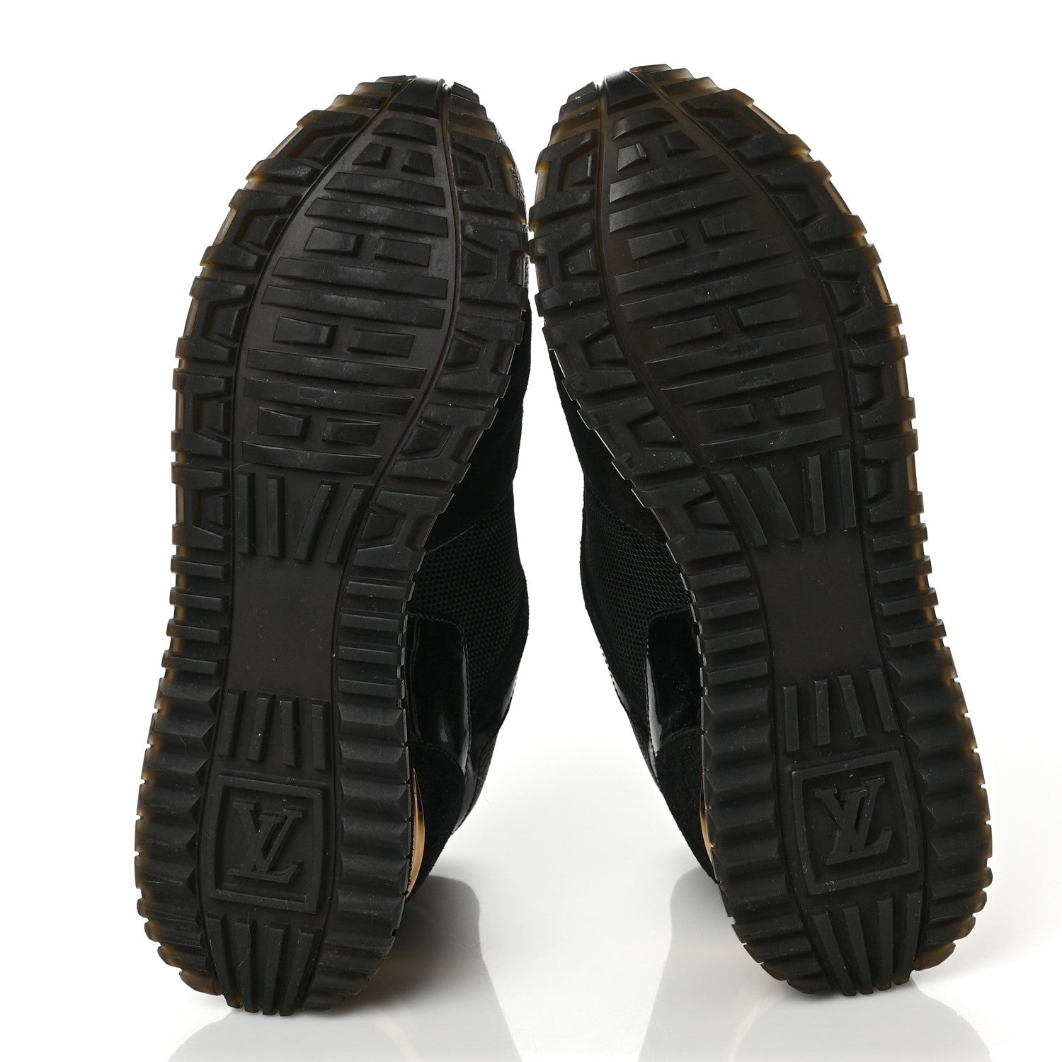 Louis Vuitton Suede Monogram Run Away Sneakers 36 Black 6 of 8