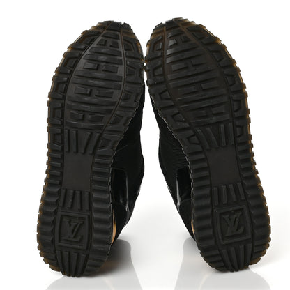 Louis Vuitton Suede Monogram Run Away Sneakers 36 Black 6 of 8