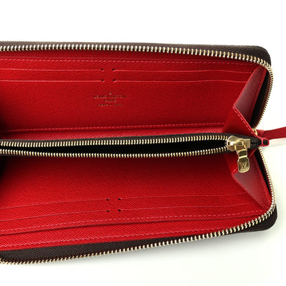 Louis Vuitton Damier Ebene Clemence Wallet Cherry 5 of 8