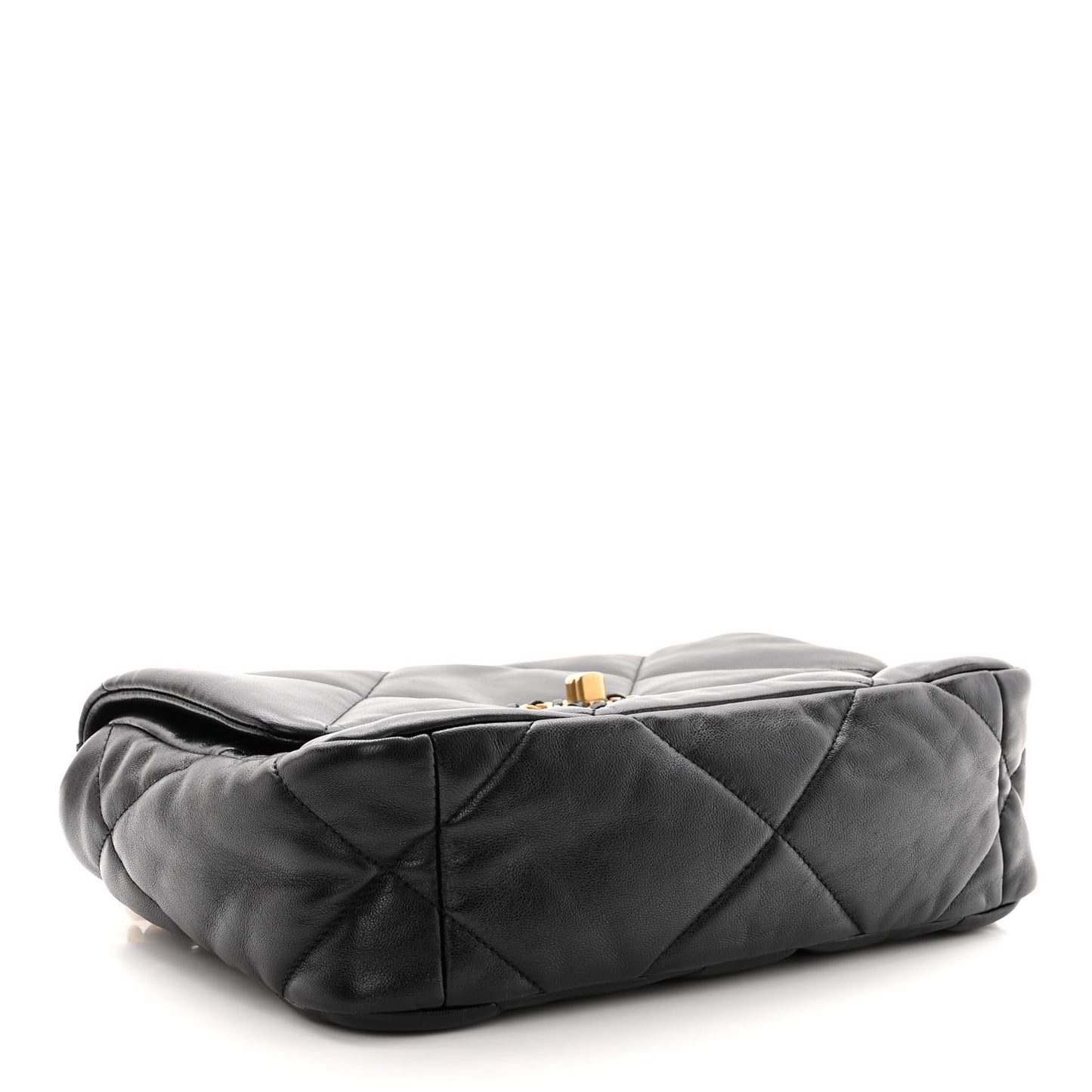 Lambskin Quilted Medium Chanel 19 Flap Black