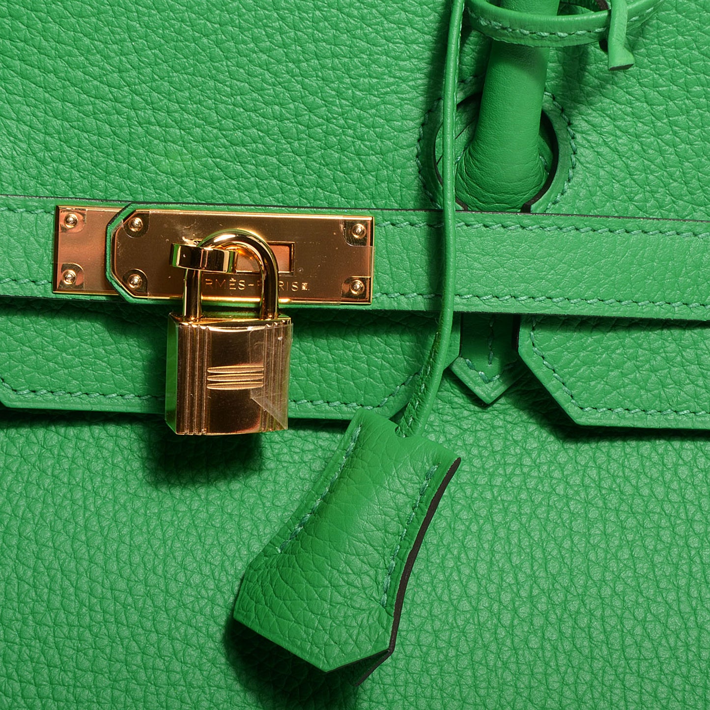 Taurillon Clemence Birkin 35 Bambou Bamboo