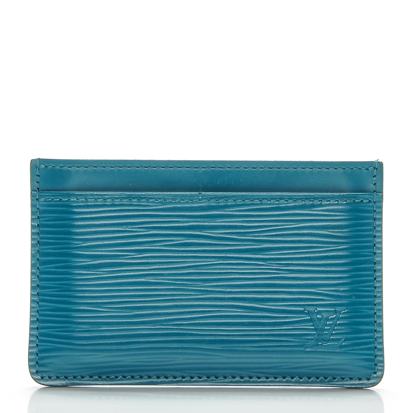 Epi Card Holder Cyan