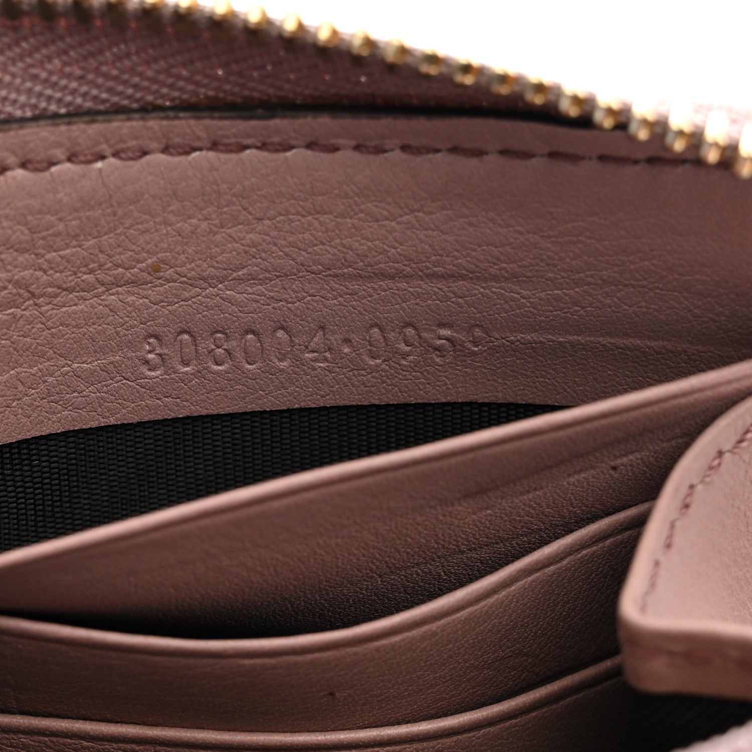 Gucci Patent Soho Zip Around Wallet Dark Cipria 7 of 7