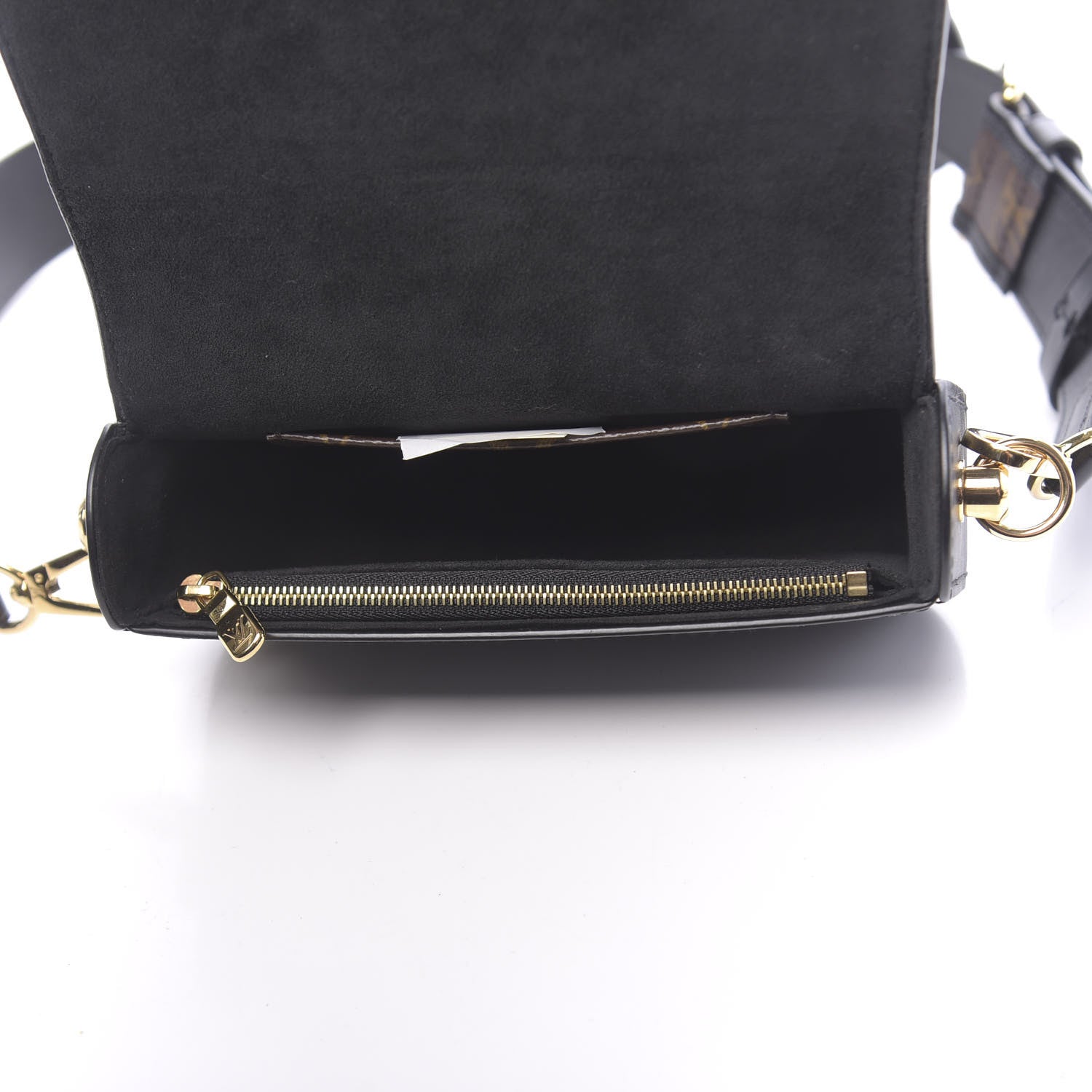 Louis Vuitton Calfskin Monogram Officier Pouch Black 5 of 9