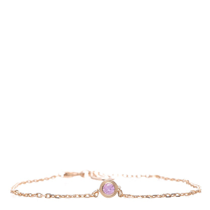 Cartier 18K Pink Gold Pink Sapphire D'Amour Bracelet 2 of 16