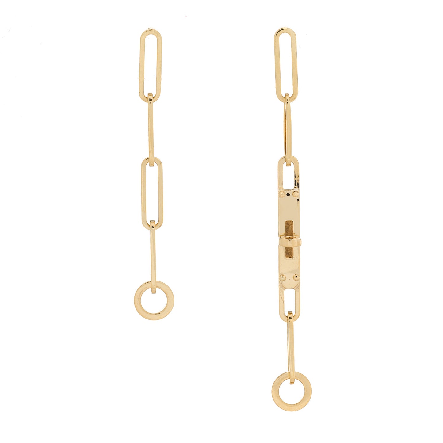 18K Yellow Gold TPM Kelly Chaine Earrings
