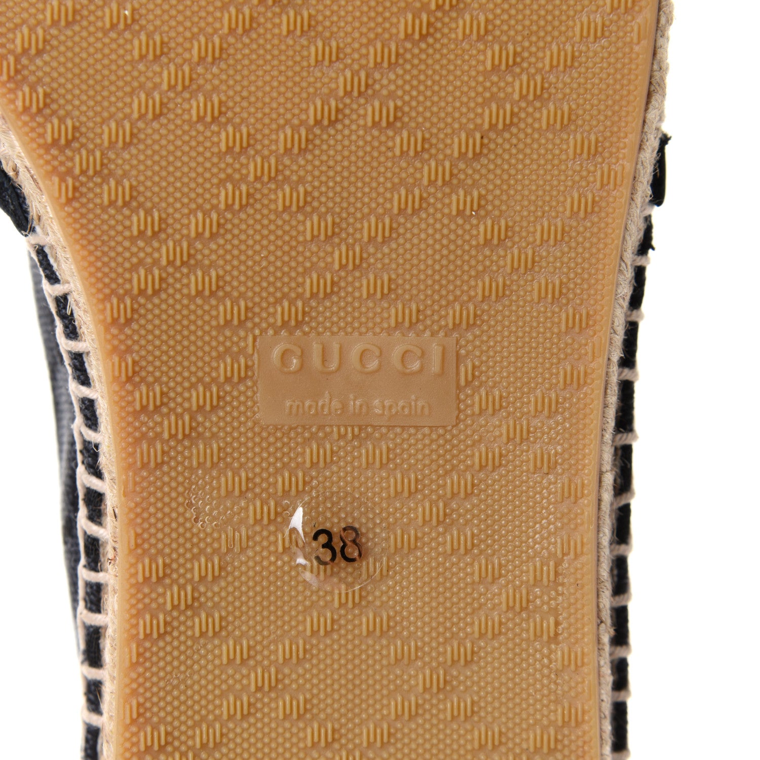 Gucci Monogram Espadrilles 38 Black 8 of 12