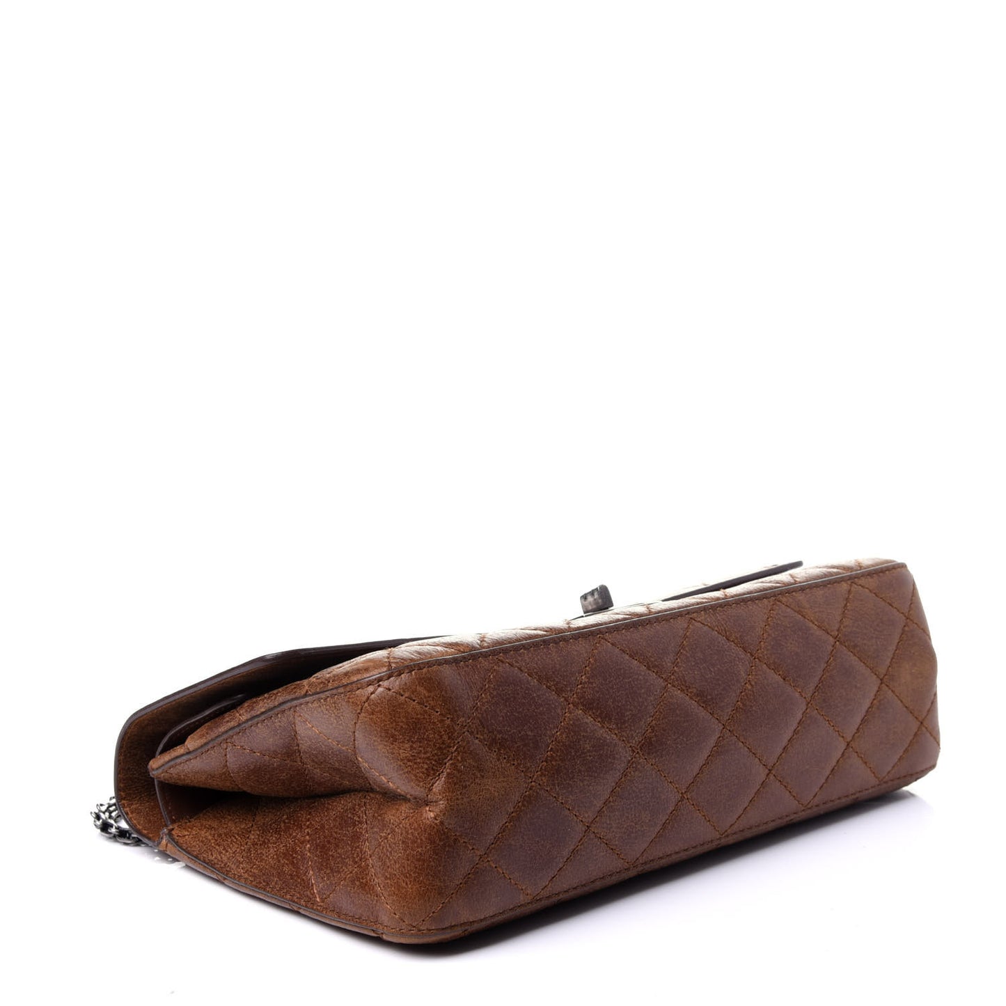 Aged Calfskin Quilted 2.55 Reissue 226 Flap Light Brown