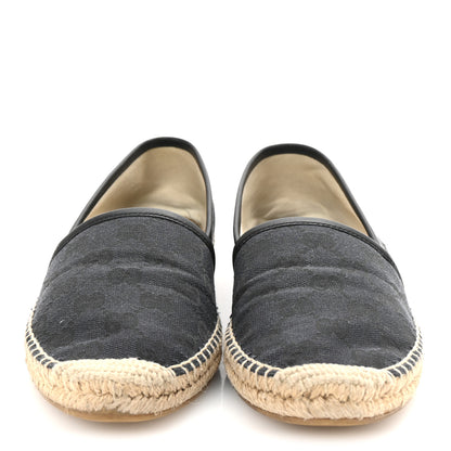 Gucci Monogram Espadrilles 38 Black 3 of 10
