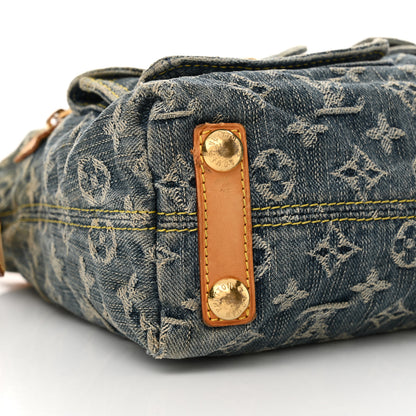 Louis Vuitton Monogram Denim Baggy PM Blue 10 of 17