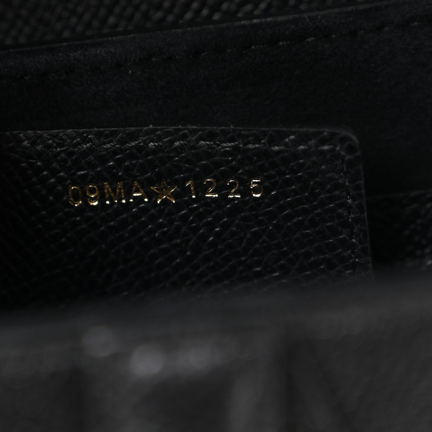 Grained Calfskin Saddle Bag With Strap Black