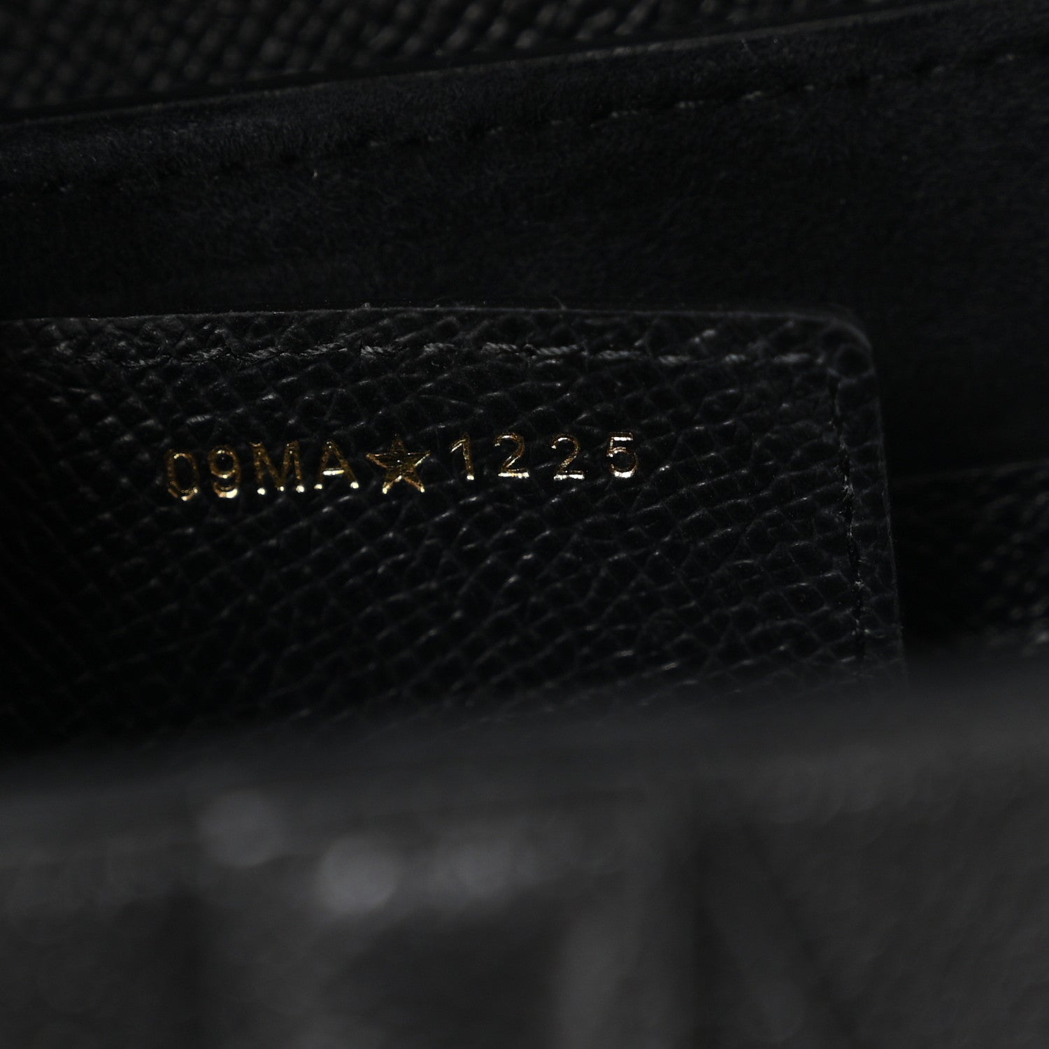 Christian Dior Grained Calfskin Saddle Bag With Strap Black 6 of 10
